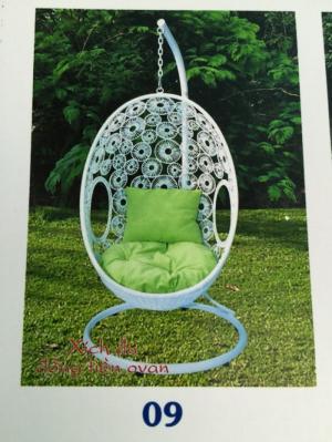 bàn ghế xích đu mây nhựa giá rẻ tại xưởng sản xuất HGH 386