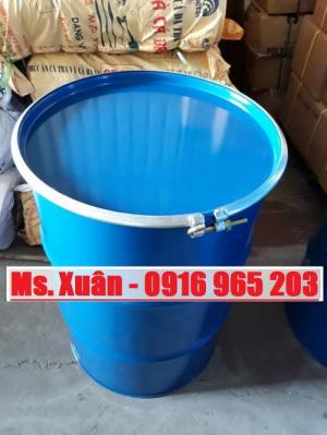 thùng phuy sắt nắp hở 220 lít đựng thực phẩm