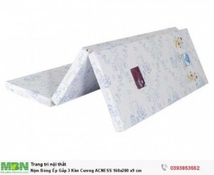 Nệm Bông Ép Gấp 3 Kim Cương ACNESS 160x200 x9 cm