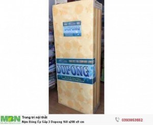 Nệm Bông Ép Gấp 3 Dupong 160 x200 x9 cm