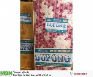 Nệm Bông Ép Gấp 3 Dupong 160 x200 x9 cm