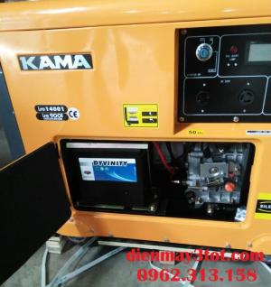 Máy phát điện chạy dầu 5kw Kama KDE6500TN siêu cách âm chống ồn từ công nghệ Đức