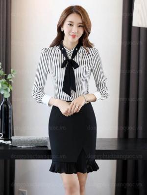 Công ty may đồng phục chân váy công sở đẹp theo từng dáng người