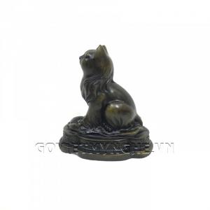 Tượng Đá Trang Trí Mèo Phong Thủy - Đá Màu - Dài 9 cm x Rộng 6cm x Cao 10cm . Giá : 150.000₫