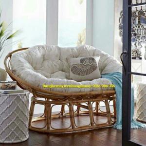 Ghế mây thư giãn Papasan đôi