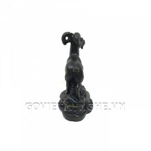 Tượng Đá Trang Trí Dê Phong Thủy - Đá Màu - Dài 9 cm x Rộng 5cm x Cao 11cm . Giá : 150.000₫