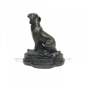 Tượng Đá Trang Trí Chó Phong Thủy - Đá Màu - Dài 9 cm x Rộng 6cm x Cao 10cm . Giá : 150.000₫