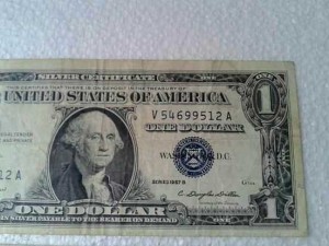 3 tờ 1 usd mỹ xưa năm 1957.