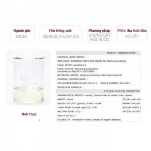Tinh dầu hoàng đàn plus 20ml - Cedarwood EO nguyên chất thiên nhiên Ấn Độ - Thiền định, Sạch da