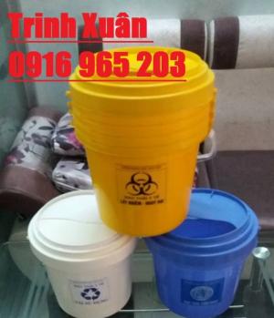 xô y tế 10 lít, xô đựng rác thải y tế lây nhiễm