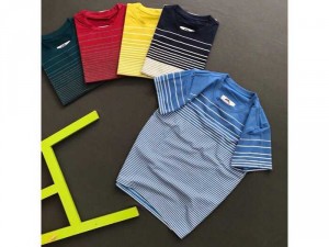 Áo nam sọc cá heo cổ tròn
