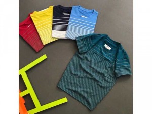 Áo nam sọc cá heo cổ tròn