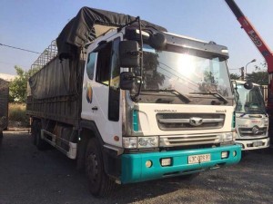 Xe tải 15 tấn daewoo novus thùng mui bạt đời 2014