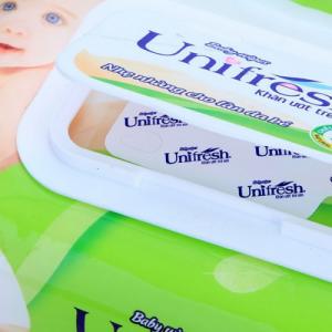 Combo 4 gói khăn ướt Unifresh không mùi Alovera Aloe 80M