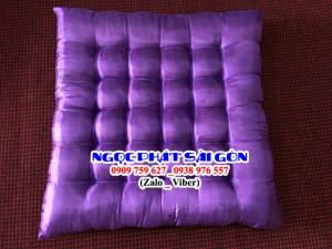 Đệm ngồi màu trơn. Nệm ngồi thủ công cao cấp. Nệm lót ngồi bàn trà. Ngọc Phát Sài Gòn. Mới 100%