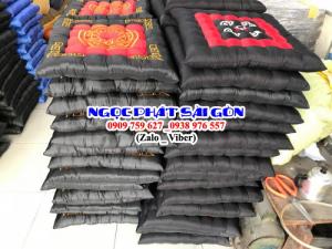 Nệm Ngồi Thêu Vi Tính. Nệm ngồi bệt, đệm ngồi, nệm lót ngồi. Nệm ngồi Ngọc Phát. Mới 100%