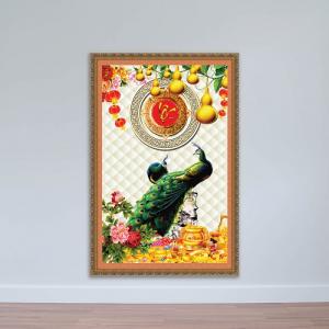 Tranh tài lộc, tranh kim tiền in trên vải canvas hoặc gỗ MDF (laminate)