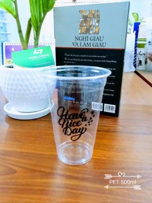 In ly nhựa nắp cầu 480ml siêu rẻ, siêu nhanh 3-5 ngày có hàng