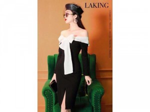 Đầm body cột nơ