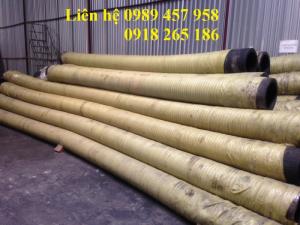 ống cao su lõi thép bố vải phi 350, phi 450, phi 500