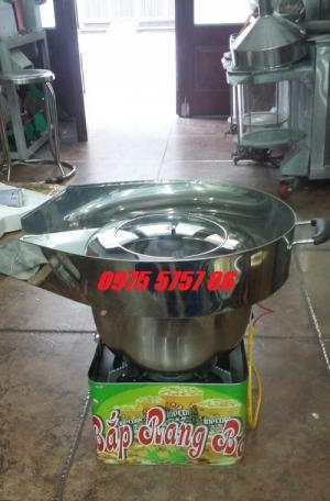 Máy làm bắp rang bơ có máng 2 van gas