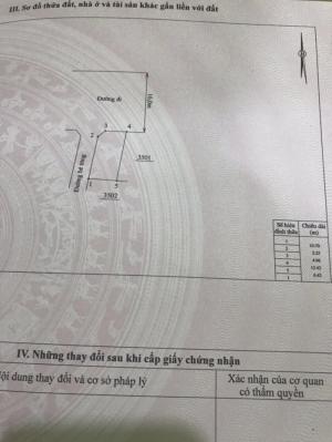 Bán lô đất xã Diên An lô góc 2 mặt tiền.