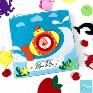Sách vải “Bé khám phá đại dương” phù hợp với bé từ 16 tháng tuổi – 3 tuổi.