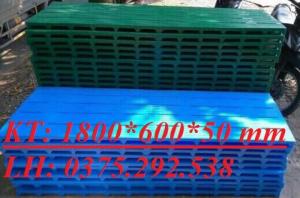 Tấm nhựa Pallet lót sàn kích thước 1800 x 600 x 50 mm