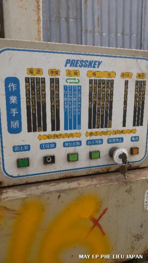 Máy Ép Phế Liệu kiểu Đứng Japan Zin đét 1000mm