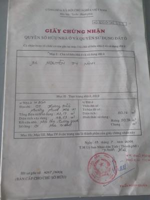 Bán Nhanh Nhà Hẻm Đồng Nai . Tttp Nha Trang