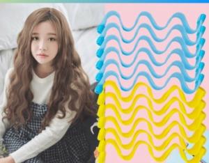 Lô Uốn Tóc Xoăn Gợn Sóng Không Dùng Nhiệt Bộ 12 Ống Dài 30cm