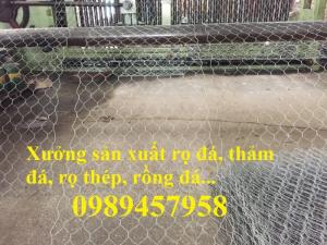 Rọ đá mạ kẽm 2x1x1m, 2x1x0,5m, Rọ đá chống sạt lở 1,5x1x1, Rọ thép bọc nhựa 2*1*1