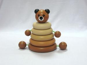 Đồ chơi gỗ xếp tháp độc đáo, nhiều con vật khác nhau chọn lựa