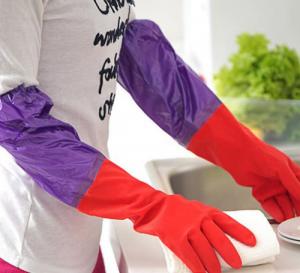 Găng tay rửa bát cao su lót nỉ siêu ấm áp, bảo vệ an toàn đôi tay bạn
