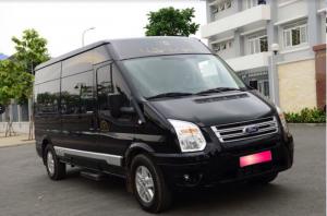 Cần bán Transit Limosin 2016, số sàn, máy dầu, màu đen, mâm đúc.