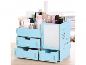 Kệ đựng mỹ phẩm 3 ngăn có gương