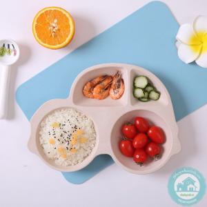 Khay Ăn Dặm Lúa Mạch 4 Ô Cho Bé NX5441