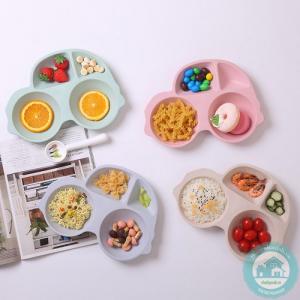 Khay Ăn Dặm Lúa Mạch 4 Ô Cho Bé NX5441
