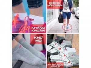 Combo 5 đôi tất Uniqlo khử mùi kháng khuẩn