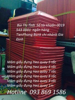 khay heo quay, mâm heo quay, hộp đựng heo quay thùng carton đựng heo quay