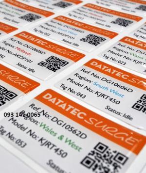 In logo thương hiệu sản phẩm decal phản quang phủ keo nổi
