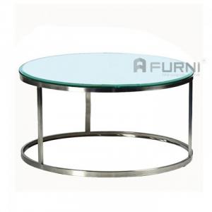 TS0925-06G I Bàn sofa tròn mặt kính cao cấp tại tphcm.