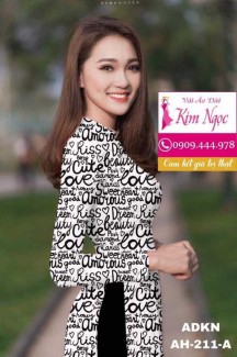 Vải áo dài in đẹp ADKN211