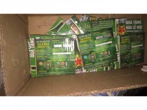 Phiếu cào Heneiken lon cao đổi thưởng