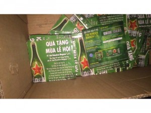 Phiếu cào Heneiken lon cao đổi thưởng