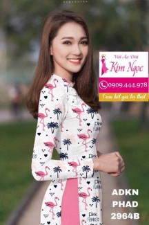Vải áo dài in hình mẫu đẹp TNAD847