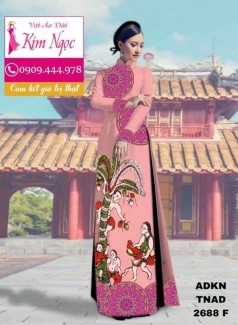 Vải áo dài in 3d TNAD2688F