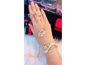 Bộ Trang Sức Nữ Mạ Vàng 1