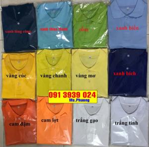Áo thun cá sấu poly hàng sẵn kho, thun cá sấu poly đẹp , đủ màu, sỉ áo thun cá sấu poly
