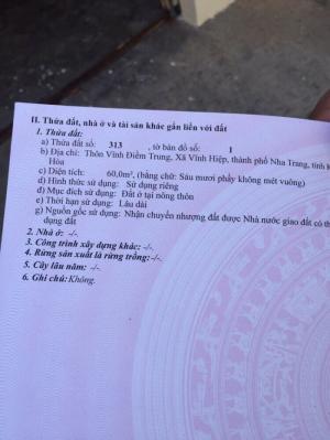 Bán nhà khu Vĩnh Điềm Trung, cách đường 19/5 chỉ 150m .